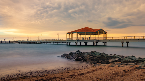 Sunrise photograph of the Redcliffe Jetty