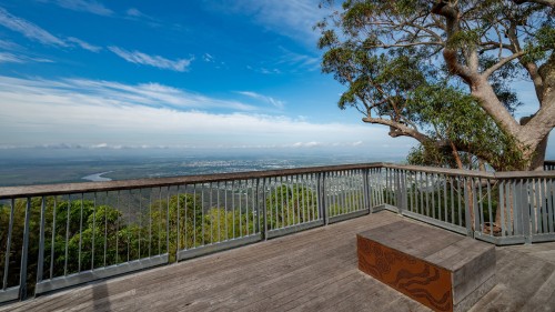 View from a lookout over Rockhampton